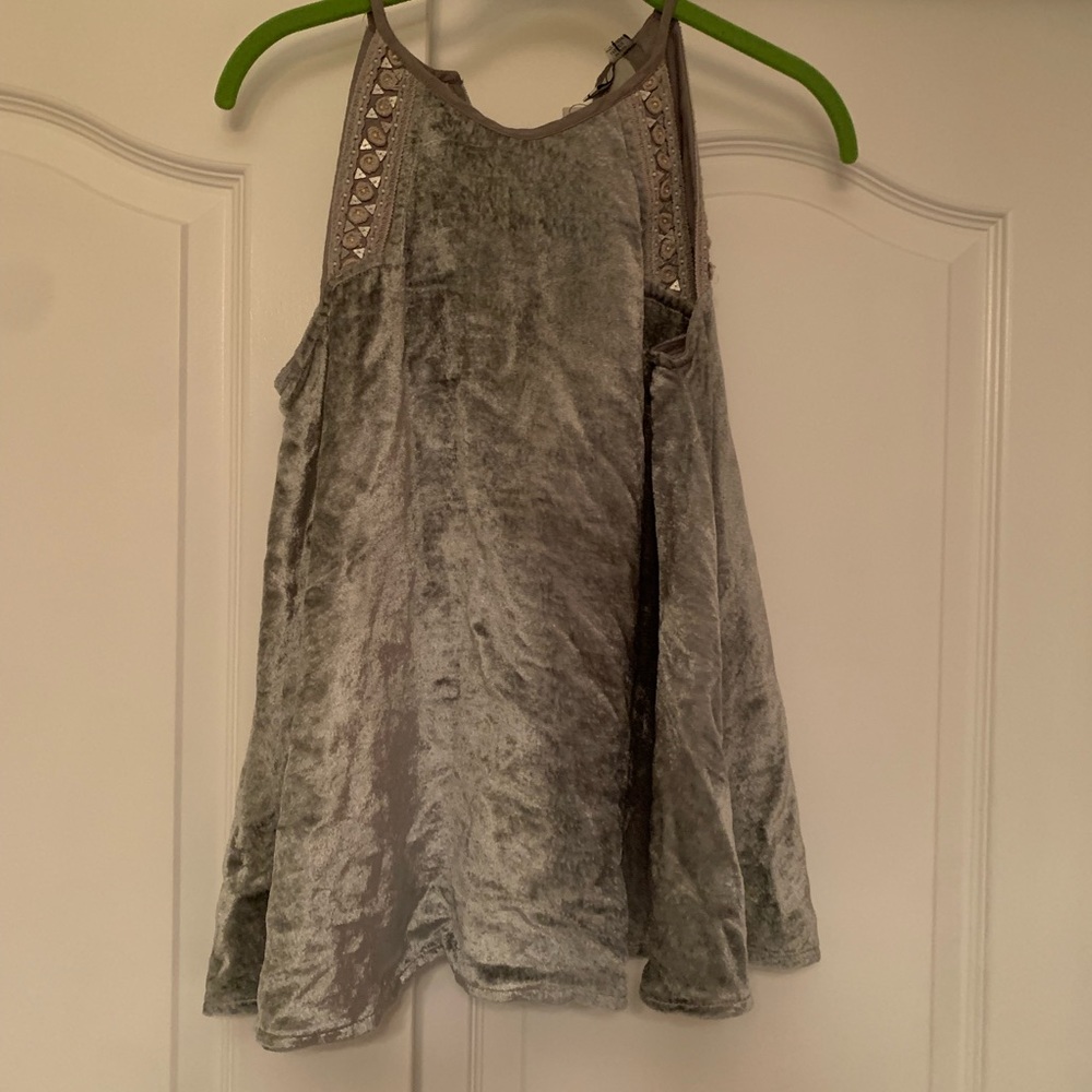 Anthropologie Velvet ‘blank London’ halter top WITH TAGS XS